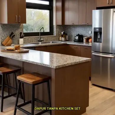 dapur tanpa kitchen set
